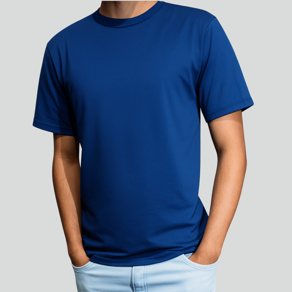 Camiseta lisa Azul Unissex - Imagem 2