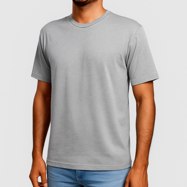 Camiseta lisa Cinza Unissex - Imagem 2